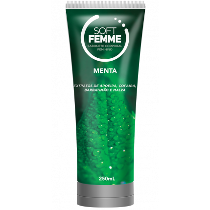 Soft Femme Sabonete Corporal Feminino Menta 250ml Soft Love