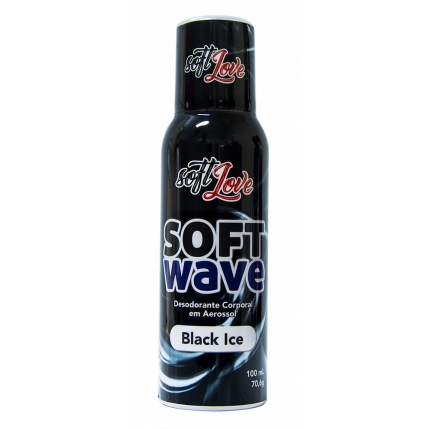 Soft Wave Desodorante Corporal Refrescante Em Aerossol Black Ice 100ml Soft Love
