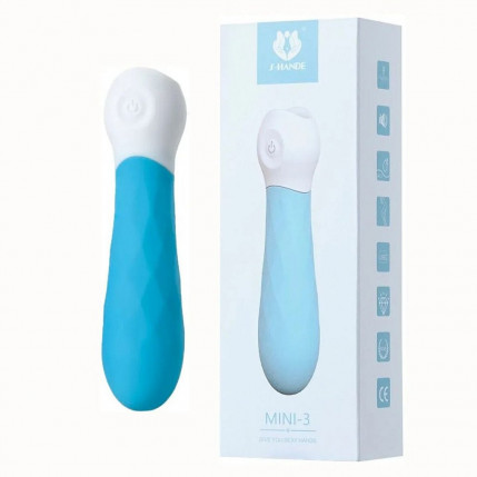 Mini Bullet Vibratório Texturizado Azul S-Hand - 2413