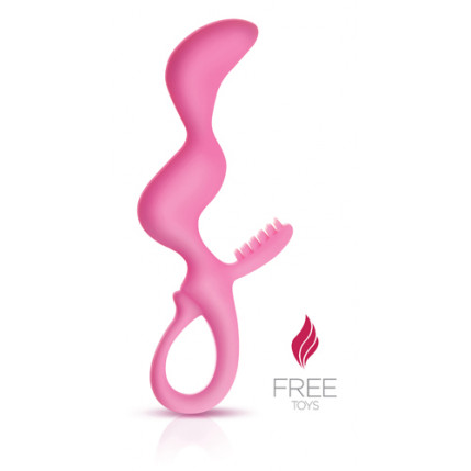 Penetrador Silicone Fabulous - Wave - Pink